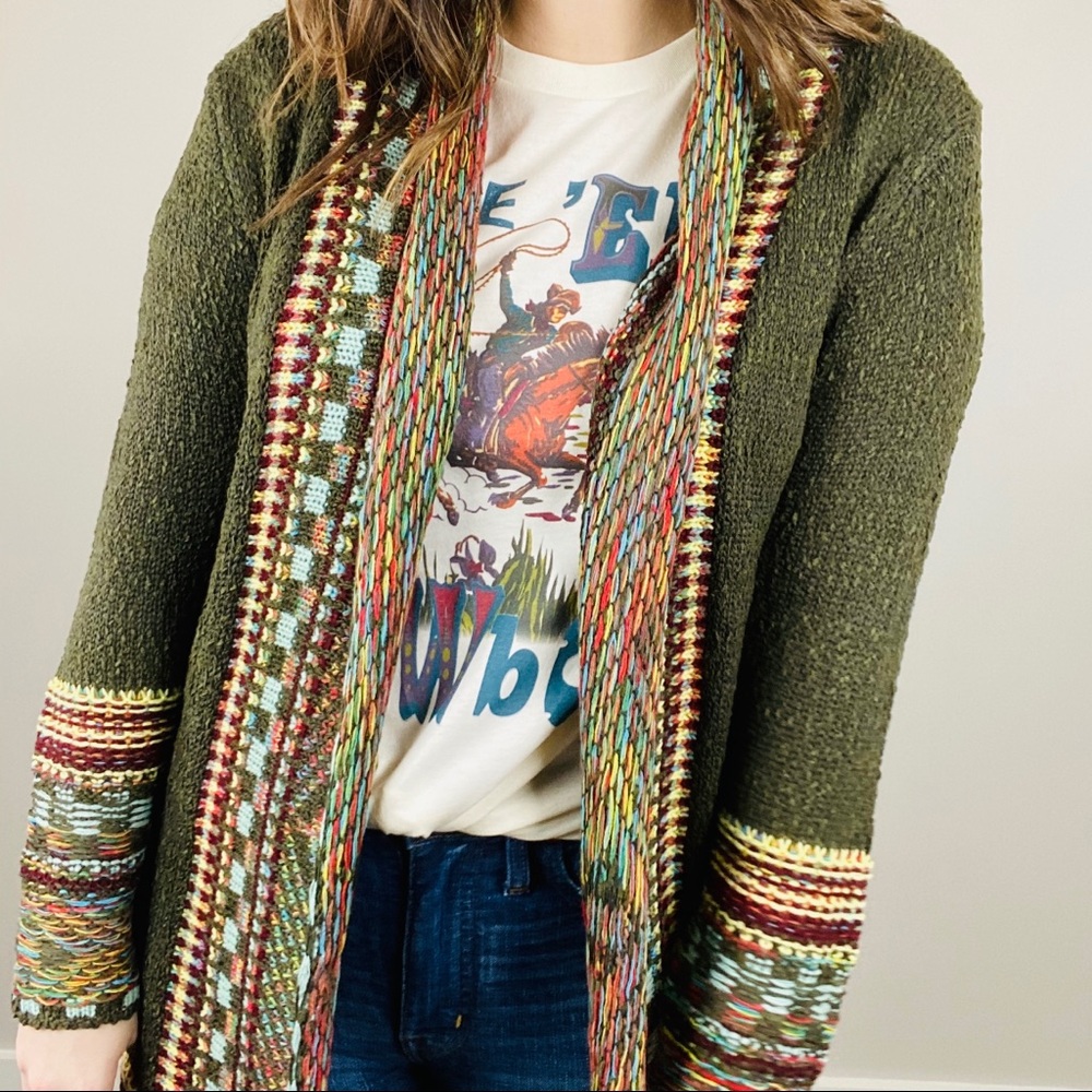 Very Moda Multicolor Knit Cardigan - Picture 2 of 6